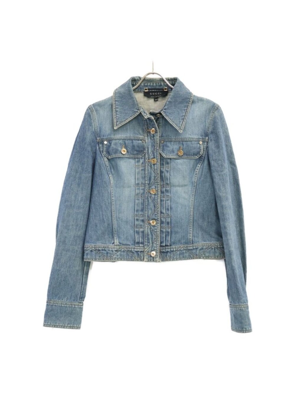 Gucci Tom Ford Era Logo Button Denim Jacket 44